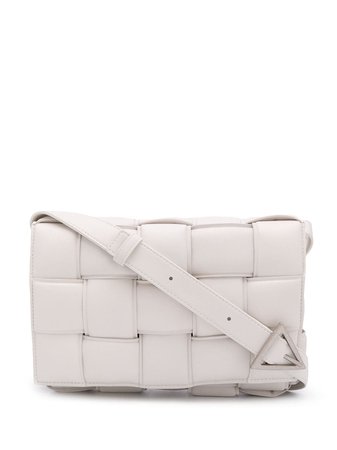 Shop white Bottega Veneta Padded Cassette crossbody bag with Express Delivery - Farfetch