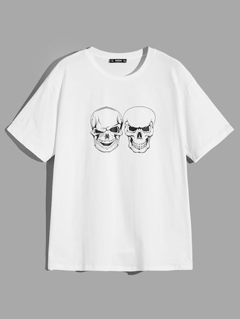 Skull Print T-shirt | SHEIN