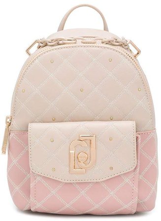 Logo-Plaque Quilted Backpack