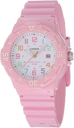 Amazon.com: Casio Women's LRW-200H-4B2VCF Pink Stainless Steel Watch with Resin Band : Casio: Clothing, Shoes & Jewelry
