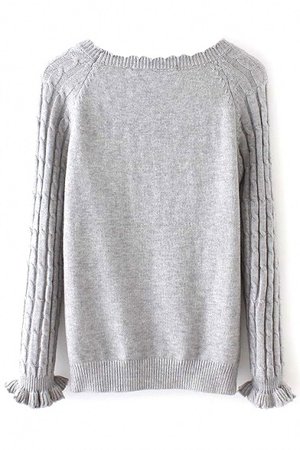 loft gray sweater