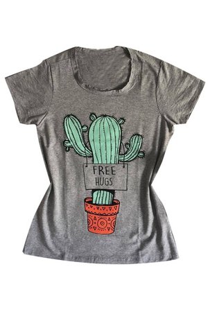 free hugs cactus t-shirt
