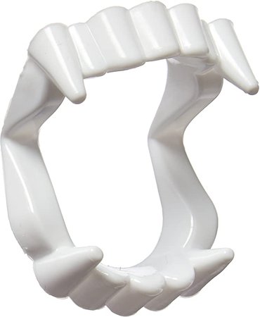 fun 12 White Vampire Fangs, Plastic Teeth, Costume Accessory Party Favors: Amazon.co.uk: Toys & Games