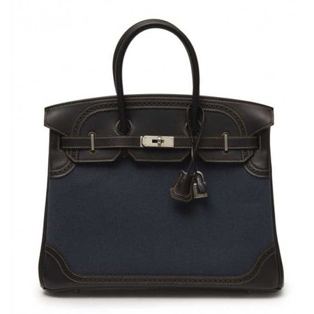 Buy Pre-owned & Brand new Luxury Hermes Birkin Ghillies Barenia Toile Bag Online | Luxepolis.Com