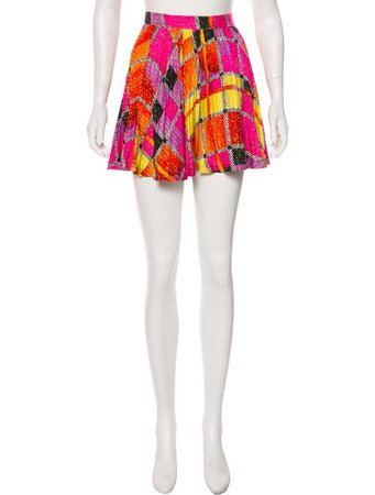 Gianni Versace Mini Silk Skirt - Clothing - GVE22746 | The RealReal