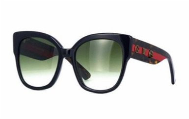 Gucci black butterfly sunglasses