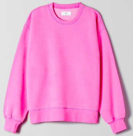 neon pink TNA sweater