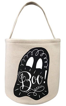 Amazon.com: KraftyChix Halloween Trick or Treat Bucket Bags,Candy Basket for Kids (Ghost: Clothing