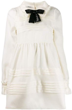 pleated babydoll dress