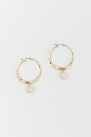 Hoop earrings - Gold-coloured - Ladies | H&M