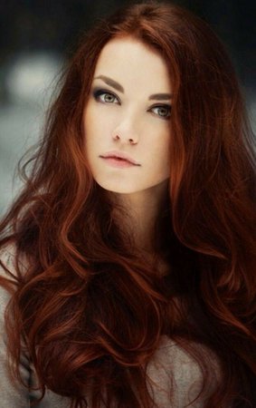 Dark Red-Brown Auburn Hair