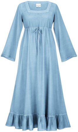 light blue night gown