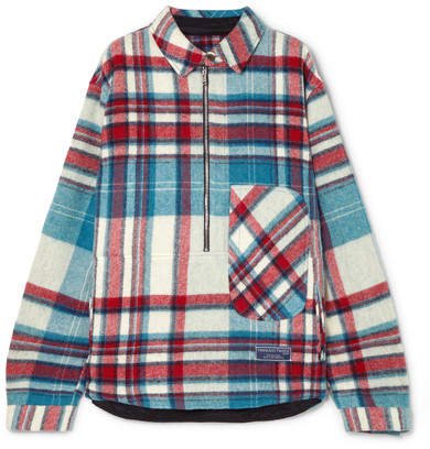 we11done - Checked Wool Shirt - Blue