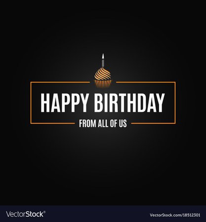 Happy birthday logo design background Royalty Free Vector