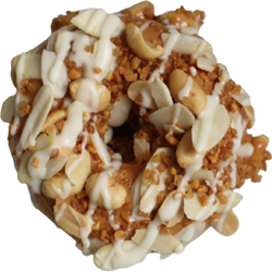 Donuts Peanut butter cream with almond,peanuts and brittle Nut Paradise