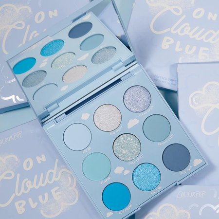 On Cloud Blue Pressed Powder Makeup Palette | ColourPop