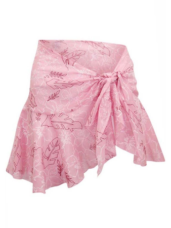 pink short skirt