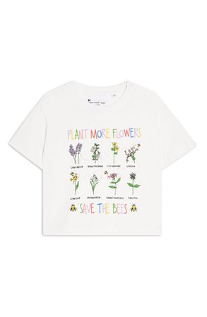 Topshop By Tee & Cake Save the Bees Tee white