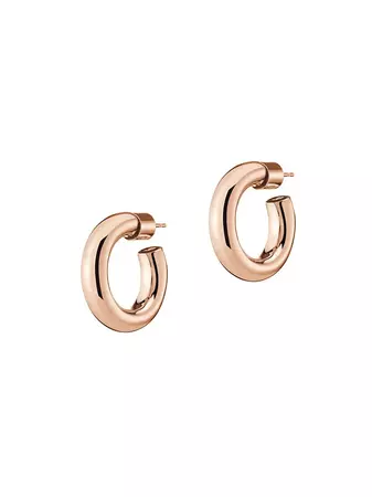 Shop Jennifer Fisher Michelle Sterling Silver Huggie Hoop Earrings | Saks Fifth Avenue