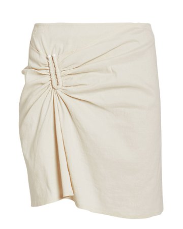 Burke Linen-Blend Mini Skirt