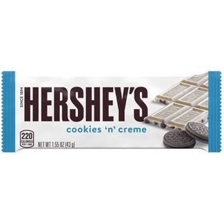 Hershey's Cookies 'n' Creme Candy Bar - 1.55oz : Target