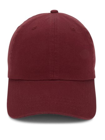 dark red cap