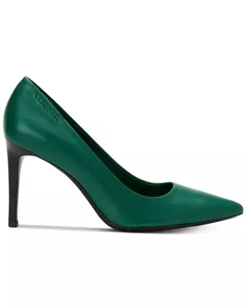 green point toe heels