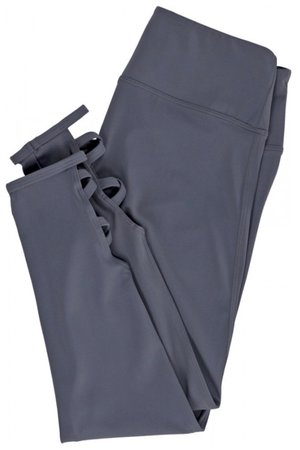 grey folded leggings