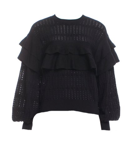 Chanel 2018 Ruffled Knit Sweater