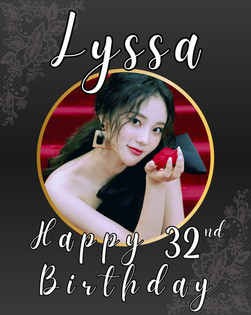 Dei5 Lyssa 32nd Birthday Poster 2024/3027