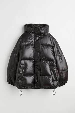 Oversized Puffer Jacket Black H&M