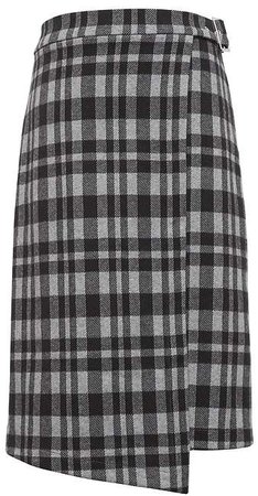 JAPAN ONLINE EXCLUSIVE Plaid Knit Wrap Skirt