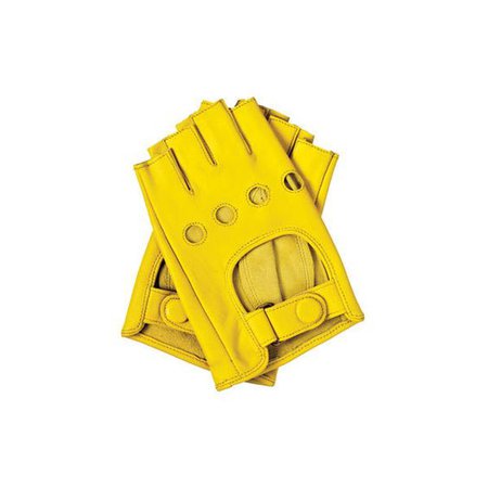 Carolina Amato yellow gloves