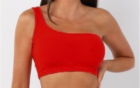 red shein top