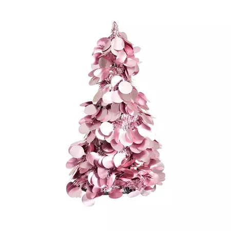 Pink Tinsel Tree (26cm) – Christmas World