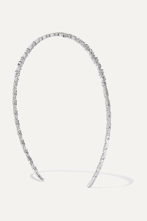 White gold 18-karat white gold diamond headband | Suzanne Kalan | NET-A-PORTER