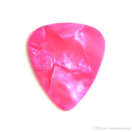 pink guitar pick
