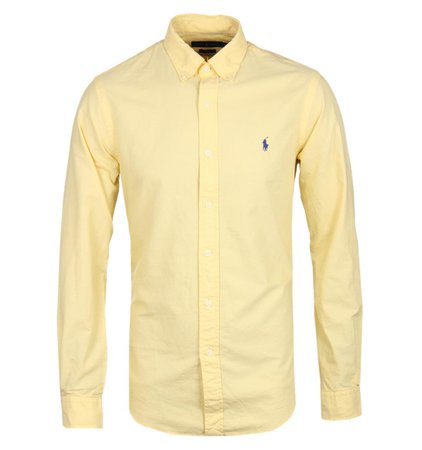 Bleecker Yellow Long Sleeve Slim Fit Shirt £38.00 GBP