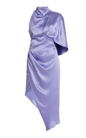 Cushnie Asymmetric Silk Dress