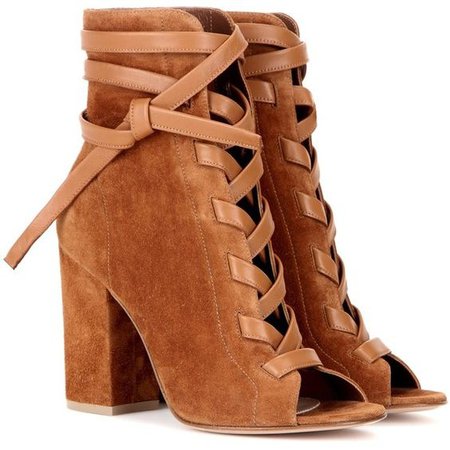 Gianvito Rossi Brooklyn Suede Ankle Boots