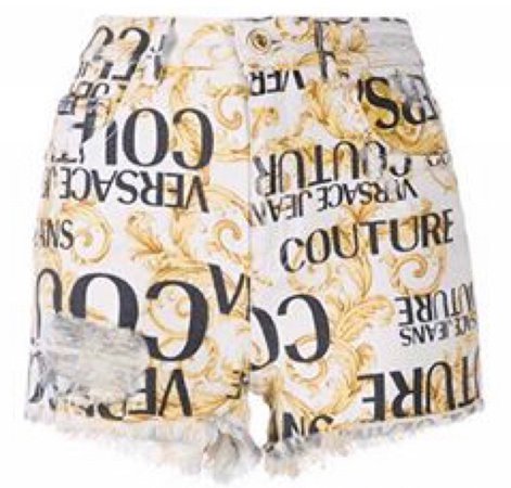 Logo Baroque Print Shorts VERSACE JEANS COUTURE: