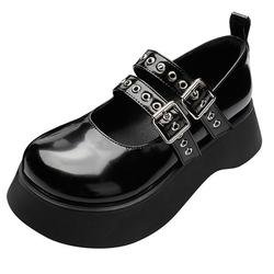 EDGY DOLLY New Fashion emo GOTHIC ALTERNATIVE CLOTHING Ladies Platform Mary Janes Pumps Wedges High Heels Buckle Pumps Women Gothic Cute Punk Shoes Woman – noxexit