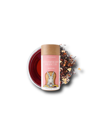 strawberry hibiscus tea drink