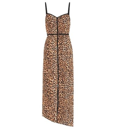Abir leopard-printed slip dress