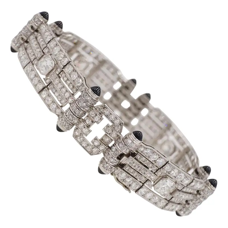 black and white diamond bracelet