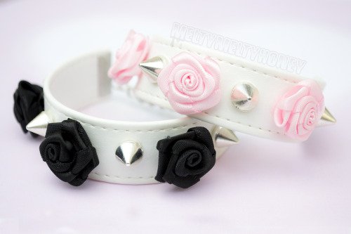 Spiked Rose Pastel Goth Bracelets