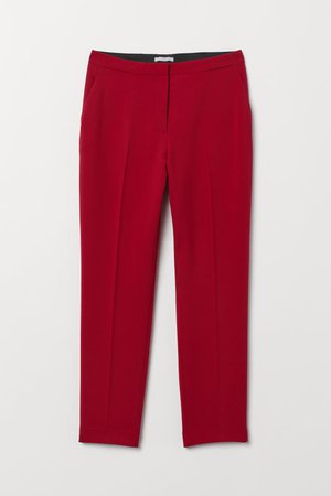 Pantalón de vestir - Rojo oscuro - MUJER | H&M ES