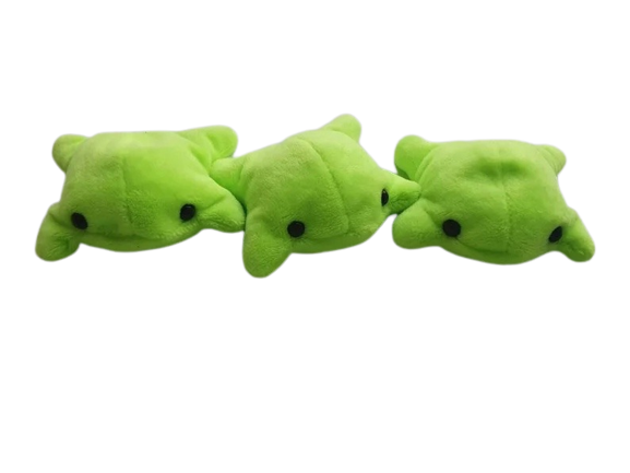 Neon Green baby bean frogs by MishMashMoggies x