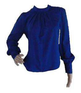 Blue Pleated Blouse – Graeme Alden Clothing