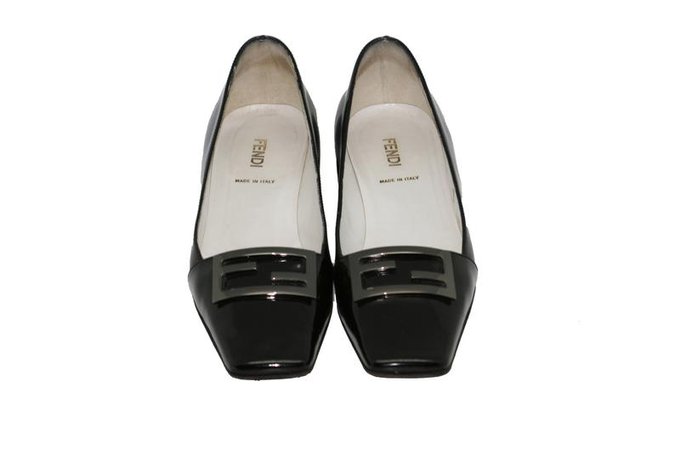 Fendi Black patent loafers | Etsy / lavieenfauve
